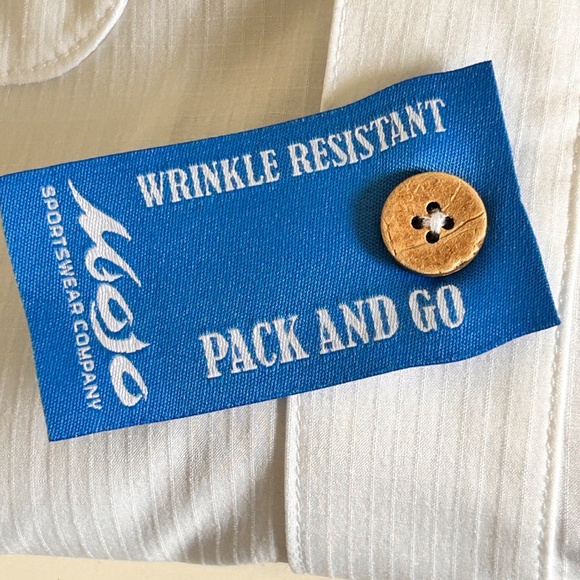 Share  Mojo Sportswear Co Men's Long Sleeve white Shirt Summer Lightweight - Picture 9 of 9